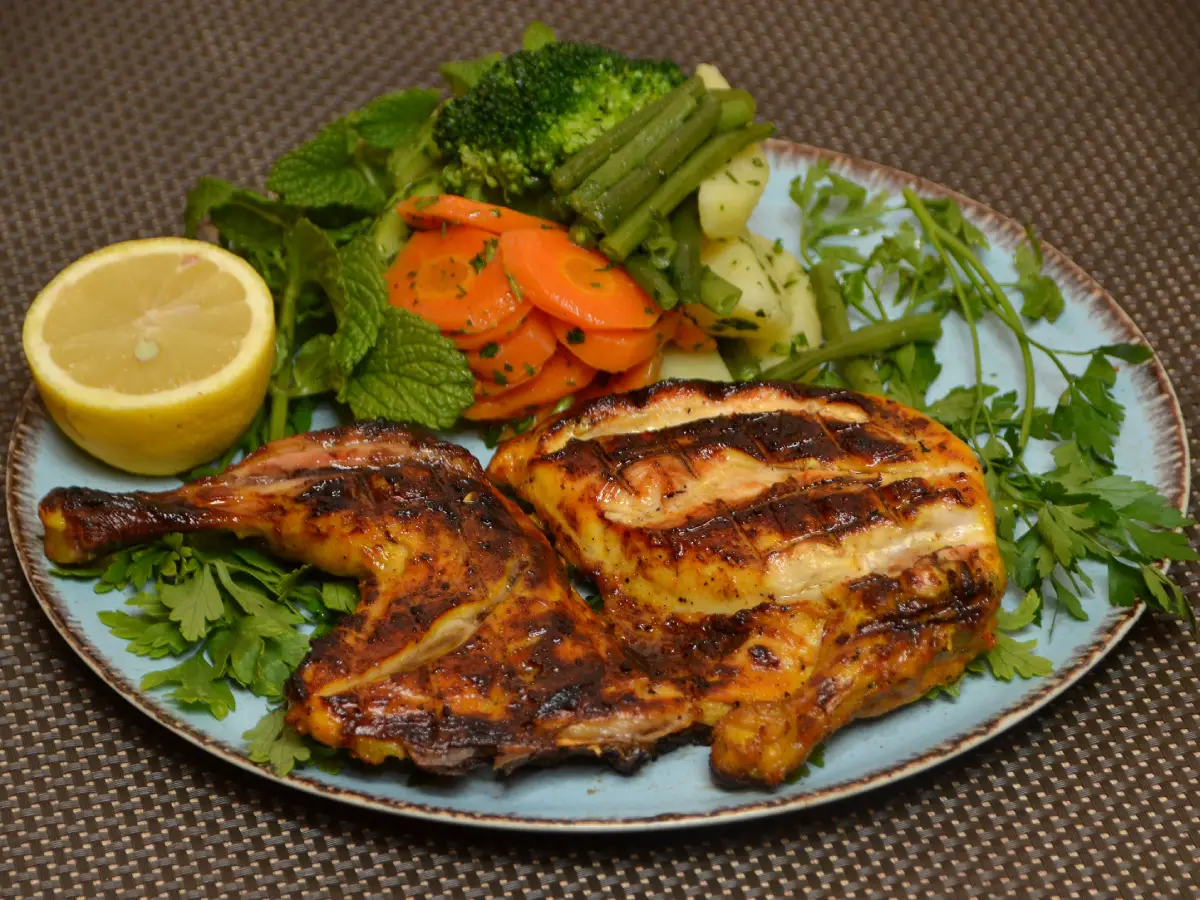 Half Grilled Chicken